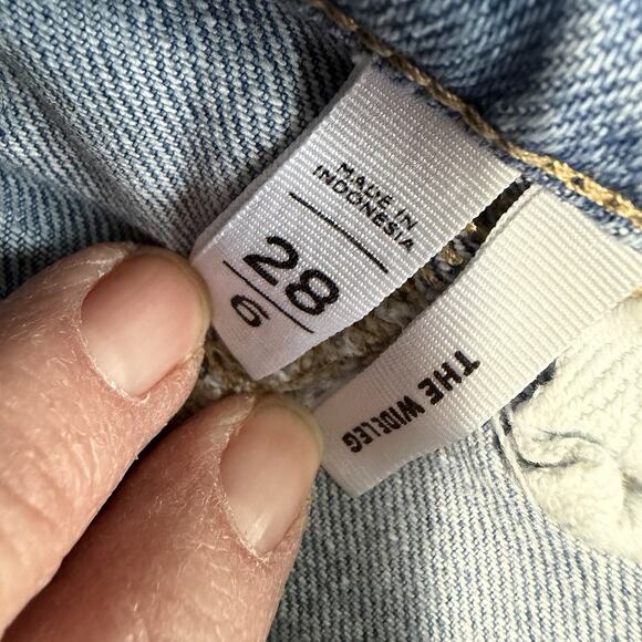 Ann Taylor Loft Jeans The Wide Leg Sz 6 Cropped High Rise Fishermancore Hippie - Picture 6 of 12